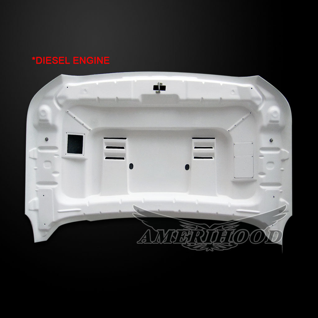 Ford F-250 2011-2016 Type-E Style Functional Heat Extraction Ram Air Hood